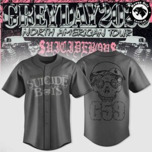 Suicideboys Grey Day Tour 2026 North American Baseball Jersey 4