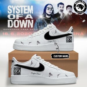 System Of A Down Europe UK Stadium Tour 2026 Air Force 1 3