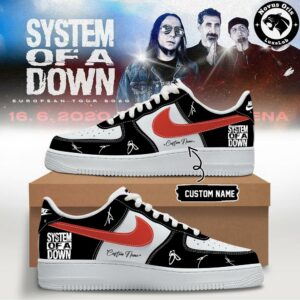 System Of A Down Europe UK Stadium Tour 2026 Air Force 1 4