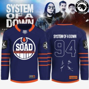 System Of A Down Europe UK Stadium Tour 2026 Hockey Jersey