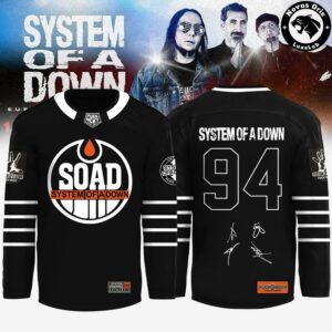 System Of A Down Europe UK Stadium Tour 2026 Hockey Jersey 2