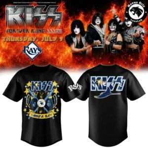 Tampa Bay Rays x KISS Forever Band Tour 2026 Baseball Jersey