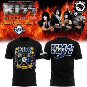 Tampa Bay Rays x KISS Forever Band Tour 2026 T-Shirt