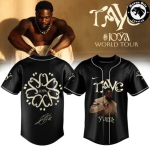 Tayc Joya World Tour 2026 Limited Edition Baseball Jersey 3