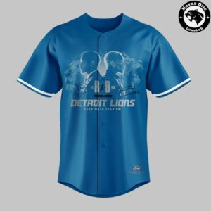 The RB Tour x Detroit Lions Usher Raymond Chris Brown Baseball Jersey 2