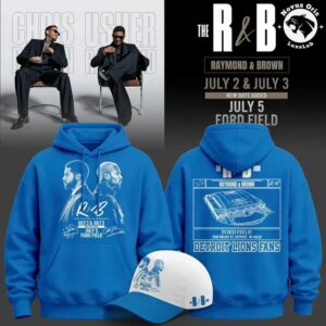 The R&B Tour x Detroit Lions Usher Raymond & Chris Brown Hoodie