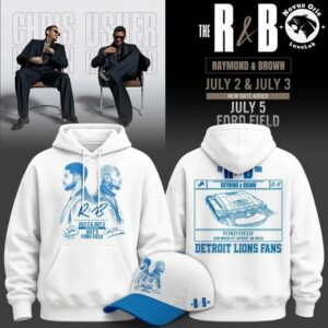The RB Tour x Detroit Lions Usher Raymond Chris Brown Hoodie 2
