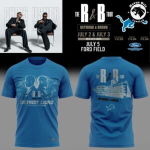 The R&B Tour x Detroit Lions Usher Raymond & Chris Brown T-Shirt