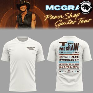 Tim McGraw Pawn Shop Guitar Tour 2026 Bethel NY Concert T Shirt 2