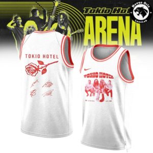 Tokio Hotel ARENA TOUR 2026 Signature Basketball Jersey 2