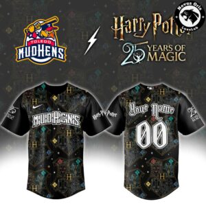 Toledo Mud Hens x Harry Potter Night Limited Custom Jersey 2