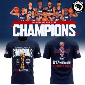 USA Basketball FIBA U17 World Cup 2026 Champions T Shirt 1