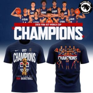 USA Basketball FIBA U17 World Cup 2026 Champions T Shirt 2
