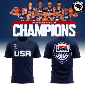 USA Basketball FIBA U17 World Cup 2026 Champions T Shirt 3