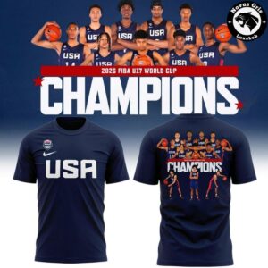 USA Basketball FIBA U17 World Cup 2026 Champions T Shirt 4