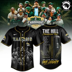 Utah Talons AUSL 2026 Back To Back Champions Baseball Jersey 4