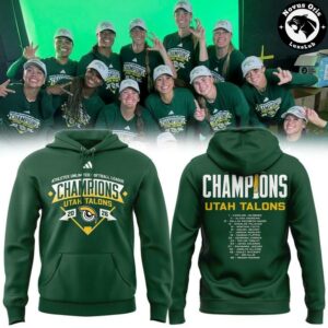 Utah Talons AUSL 2026 Back-To-Back Champions Hoodie