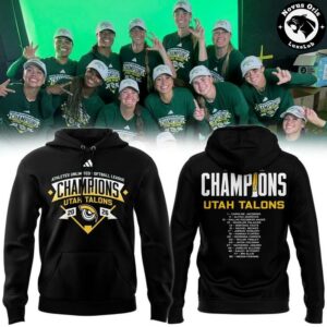 Utah Talons AUSL 2026 Back To Back Champions Hoodie 2