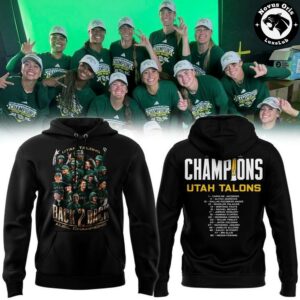 Utah Talons AUSL 2026 Back To Back Champions Hoodie 5