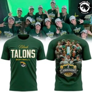 Utah Talons AUSL 2026 Back To Back Champions T Shirt 7