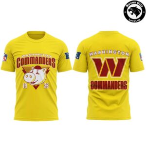 Washington Commanders x Disney Characters Merchandise Collection T Shirt 2