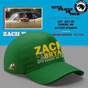 Zach Bryan With Heaven On Tour 2026 Oregon Ducks Baseball Jersey 4