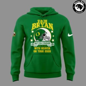 Zach Bryan With Heaven On Tour 2026 Oregon Ducks Hoodie 2