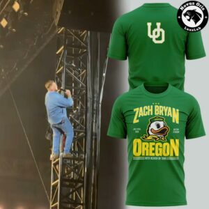 Zach Bryan x Oregon Football Autzen Stadium T Shirt 2