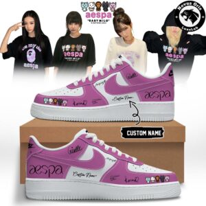 aespa x BAPE Baby Milo Custom Signed Edition Air Force 1 5