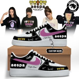 aespa x BAPE Baby Milo Custom Signed Edition Air Force 1 7