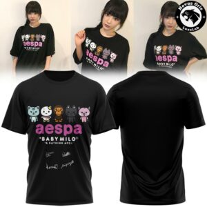 aespa x BAPE Baby Milo Signed Edition T Shirt 2
