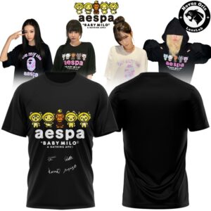 aespa x BAPE Baby Milo Signed Edition T Shirt 4