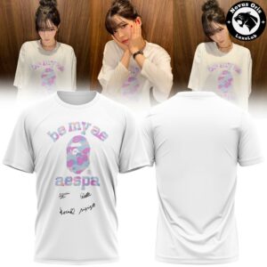 aespa x BAPE Baby Milo Signed Edition T Shirt 5