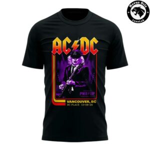 ACDC PWR UP Tour 2026 Vancouver BC Place Black T Shirt 2
