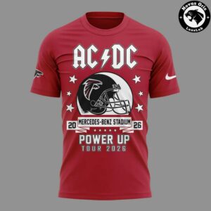 ACDC x Atlanta Falcons Power Up Tour 2026 T Shirt 2
