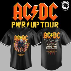 AC/DC x Las Vegas Raiders Power Up Tour 2026 Baseball Jersey