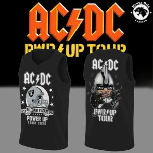 ACDC x Las Vegas Raiders Power Up Tour 2026 Basketball Jersey 3