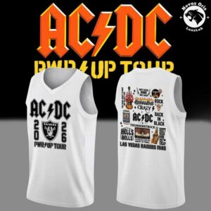 ACDC x Las Vegas Raiders Power Up Tour 2026 Basketball Jersey 4