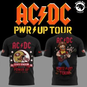 ACDC x San Francisco 49ers Power Up Tour 2026 T Shirt 2