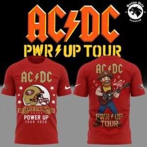 ACDC x San Francisco 49ers Power Up Tour 2026 T Shirt 3