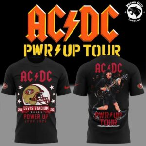 ACDC x San Francisco 49ers Power Up Tour 2026 T Shirt 4
