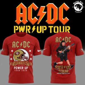 ACDC x San Francisco 49ers Power Up Tour 2026 T Shirt 5