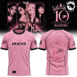 Anaheim Ducks x BLACKPINK 10th Anniversary 2026 T-Shirt
