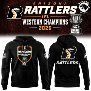 Arizona Rattlers 2026 IFL Western Conference Champions Hoodie