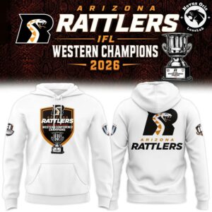 Arizona Rattlers 2026 IFL Western Conference Champions Hoodie 2