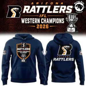 Arizona Rattlers 2026 IFL Western Conference Champions Hoodie 3