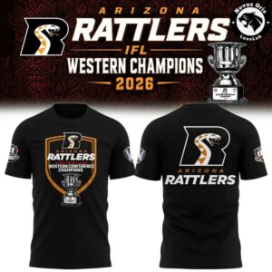 Arizona Rattlers 2026 IFL Western Conference Champions T Shirt 2