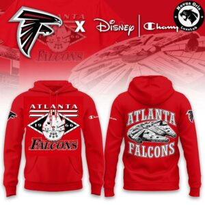 Atlanta Falcons Disney Champion NFL Main Character Energy Hoodie 2