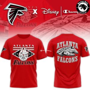 Atlanta Falcons Disney Champion NFL Main Character Energy T Shirt 2