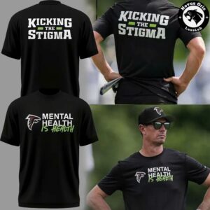 Atlanta Falcons Kicking The Stigma Mental Health T-Shirt